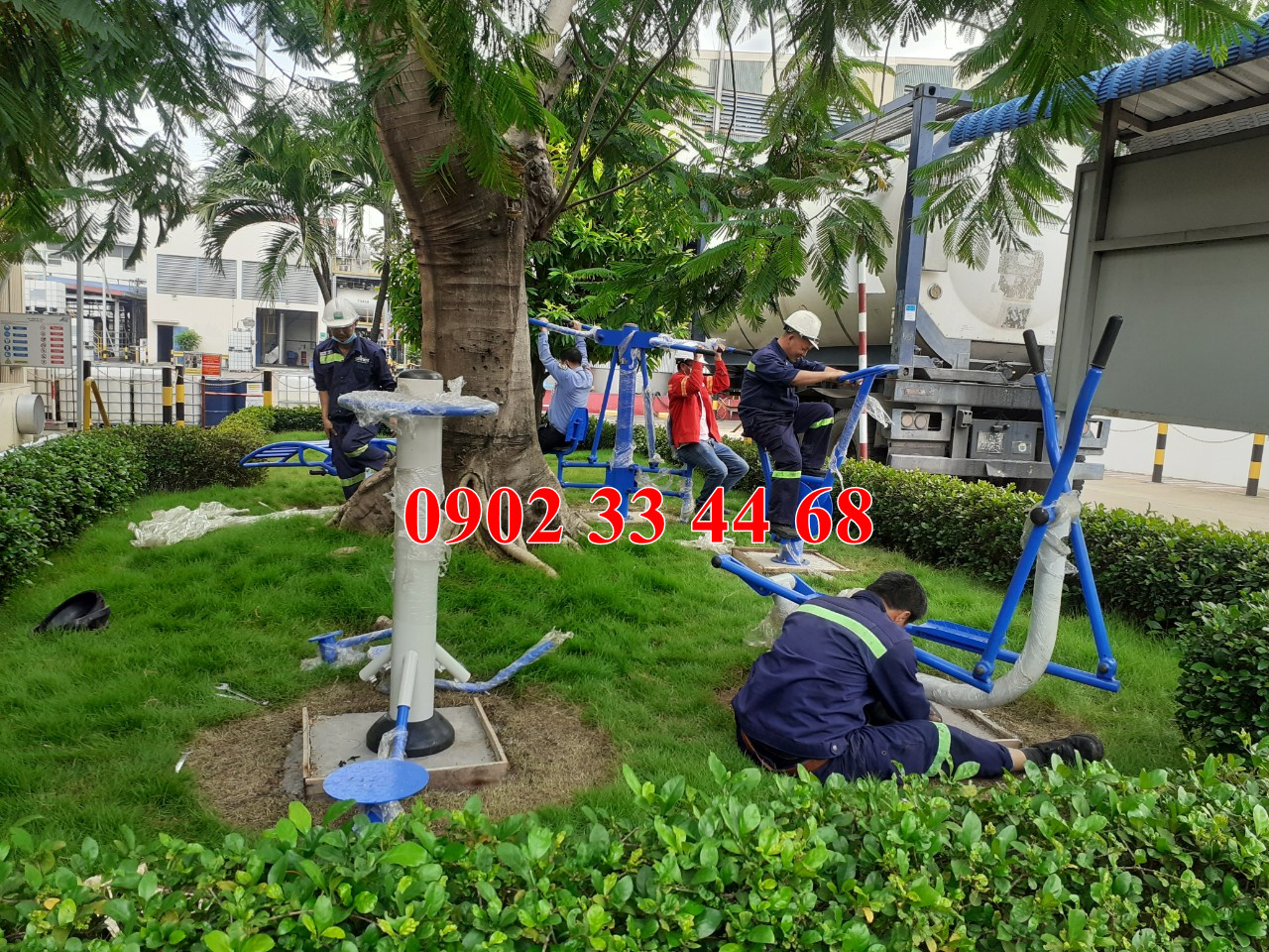 Dụng cụ thể thao ngoài trời lắp đặt ở Biên Hòa