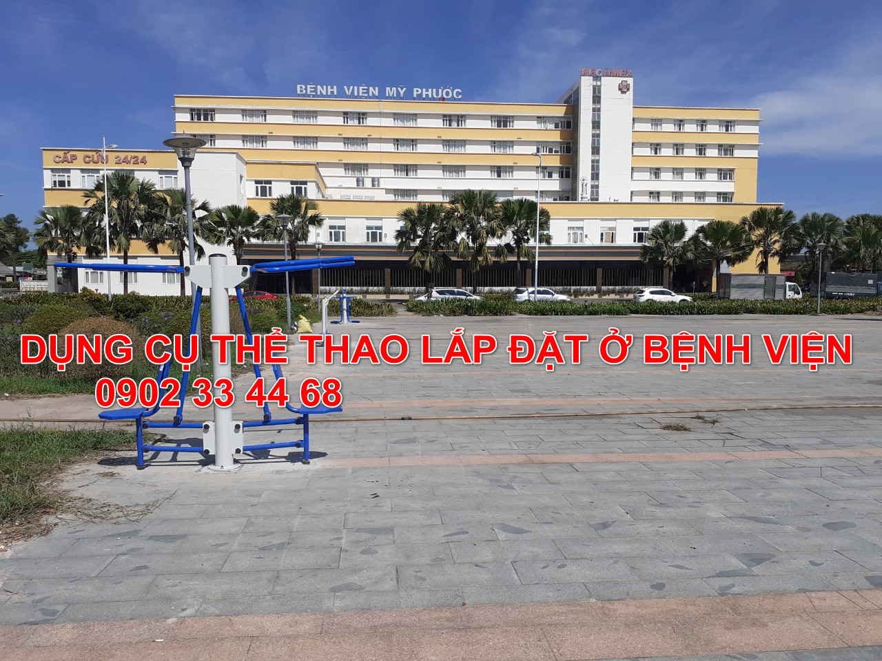 DỤNG CỤ THỂ THAO LẮP ĐẶT CHO BỆNH VIỆN MỸ PHƯỚC