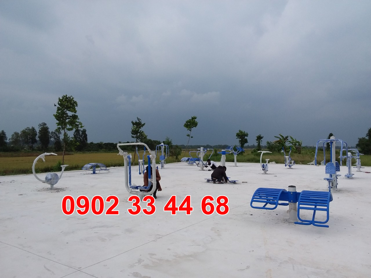 Sản phẩm đang lắp đặt tại khu dân cư văn hóa